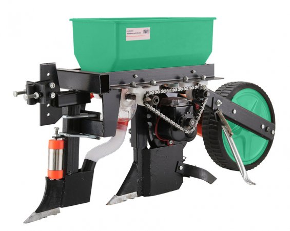 Сеялка для кукурузы Mingsin 2BSF-1B с удобрением для мотоблоков